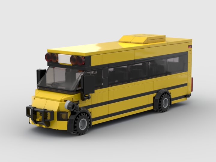 mMinibus Model 6 - School Bus from BrickLink Studio [BrickLink]