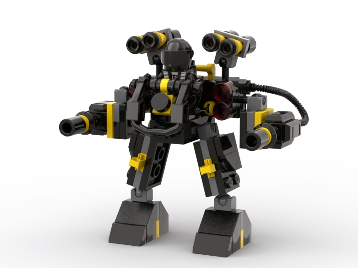 Blacktron - Invasion exosuit evo.1 from BrickLink Studio [BrickLink]