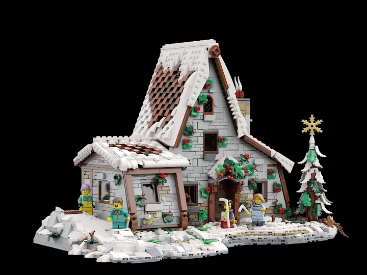 Xmas in the snow from BrickLink Studio [BrickLink]