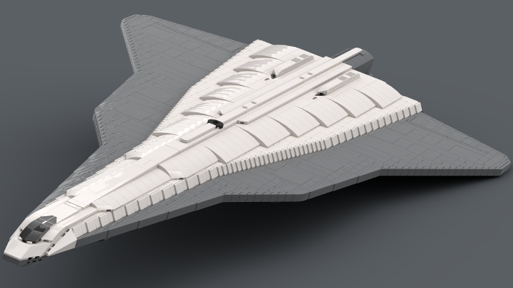 Týr Class Interstellar Cargo Shuttle from BrickLink Studio [BrickLink]