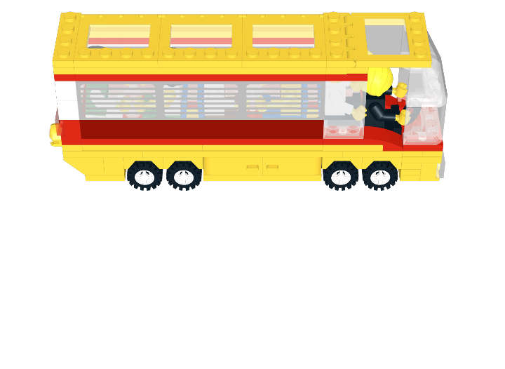 Touringcar bus from BrickLink Studio [BrickLink]