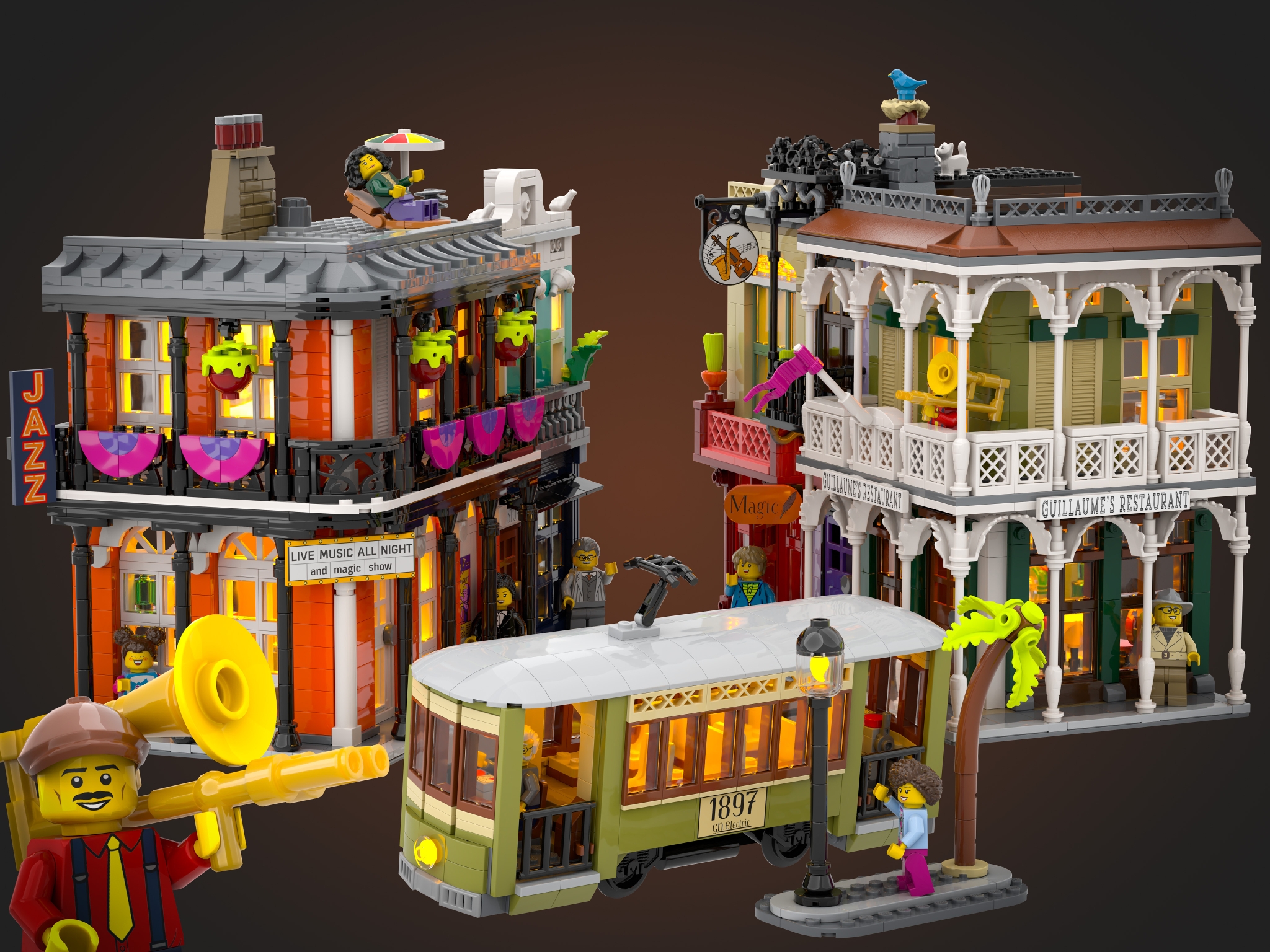 New Orleans's spirit, the French Quarter] [BrickLink]