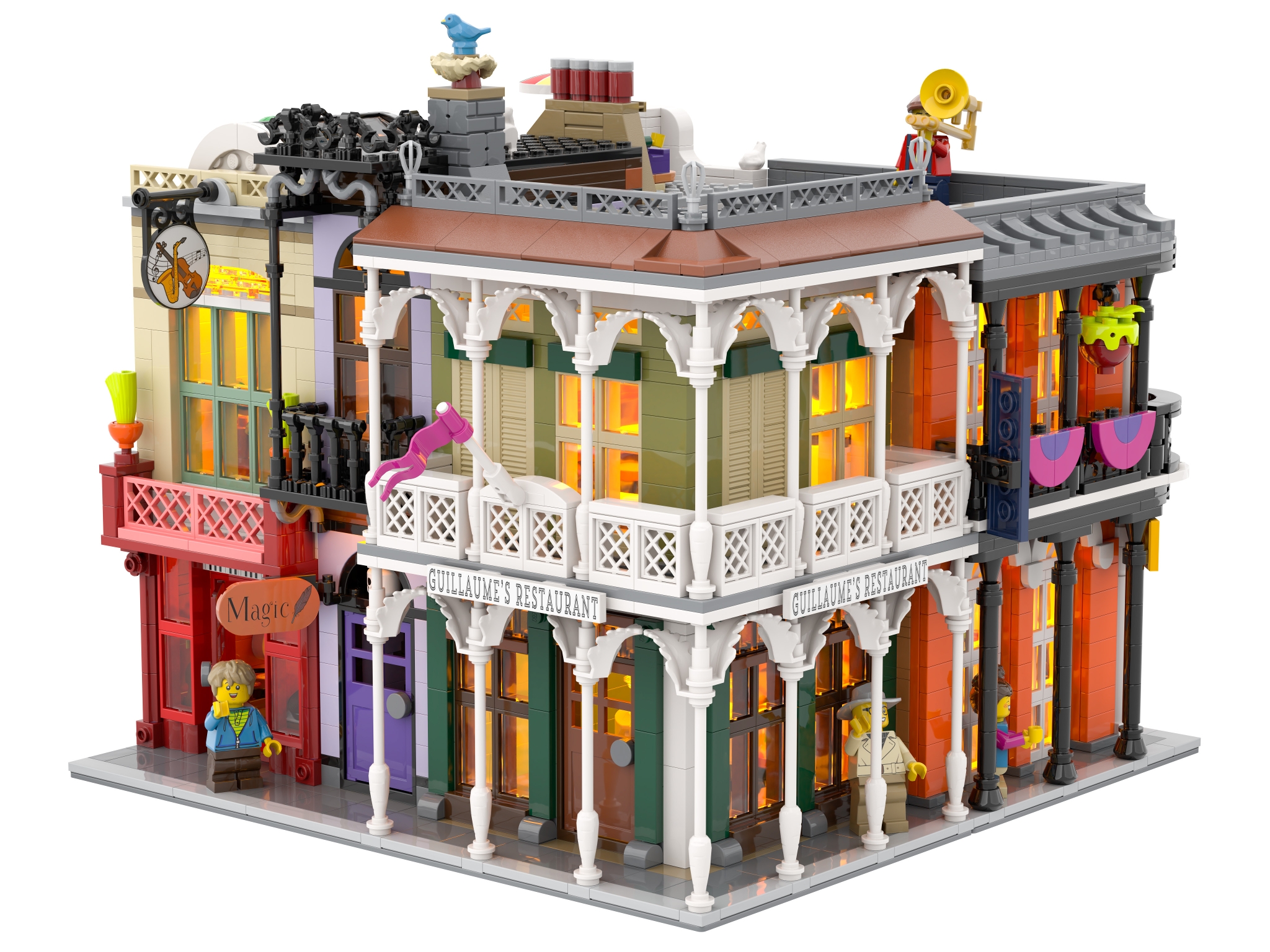 New Orleans's spirit, the French Quarter] [BrickLink]