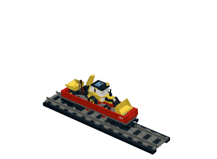 LEGO 4543 Железнодорожный тягач с бортовой платформой from BrickLink ...
