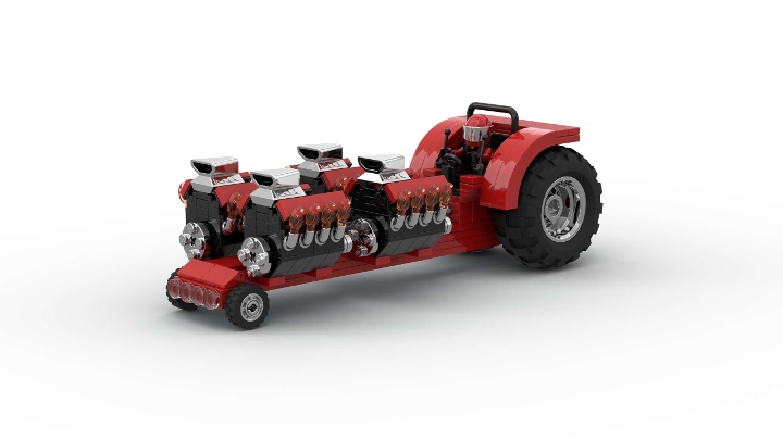 Pro Tractor Pull from BrickLink Studio [BrickLink]