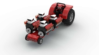 Pro Tractor Pull from BrickLink Studio [BrickLink]