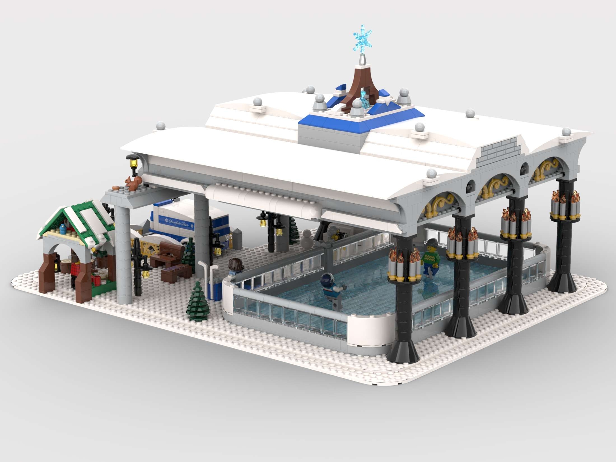 [Snowflake Skate Rink] [BrickLink]