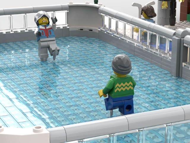 [Snowflake Skate Rink] [BrickLink]
