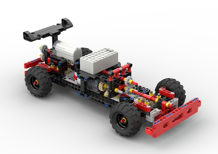 4x4 RC Race Car (Dual Steering) from BrickLink Studio [BrickLink]