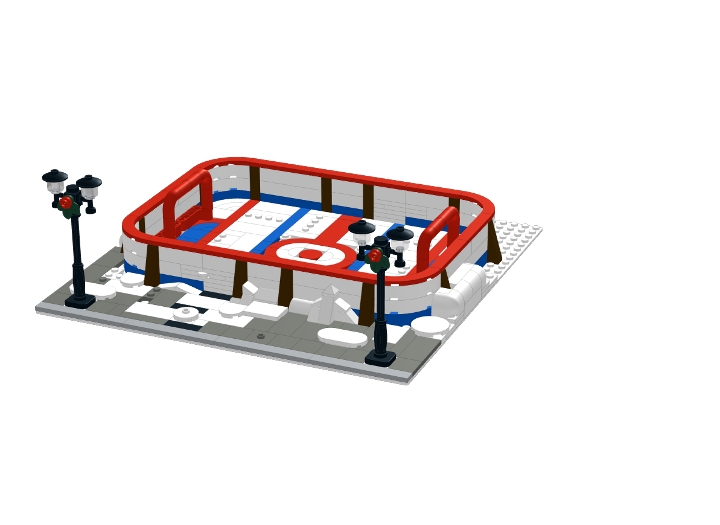 Hockey Rink from BrickLink Studio [BrickLink]