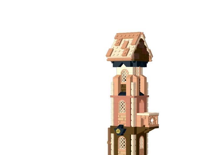 tower on a rock from BrickLink Studio [BrickLink]