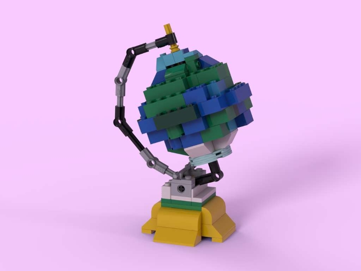 Tiny globe from BrickLink Studio [BrickLink]