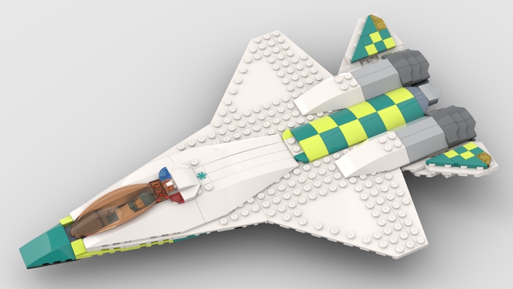 Supersonic rescue jet from BrickLink Studio [BrickLink]