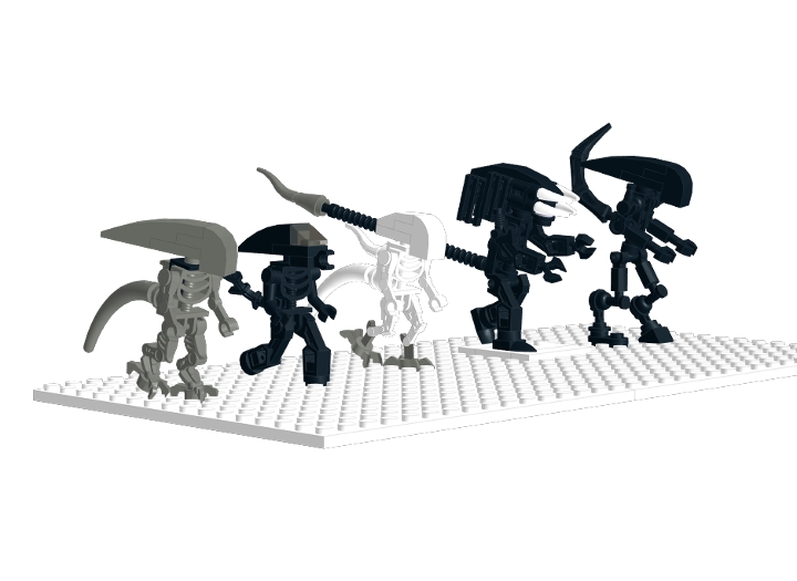 xenomorph designs from BrickLink Studio [BrickLink]