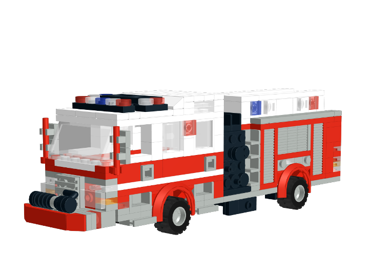 Fire Engine V1 from BrickLink Studio [BrickLink]