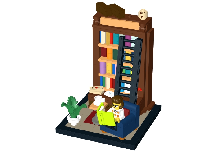 Lego 40698 Books are my passion from BrickLink Studio [BrickLink]