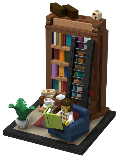 Lego 40698 Books are my passion from BrickLink Studio [BrickLink]