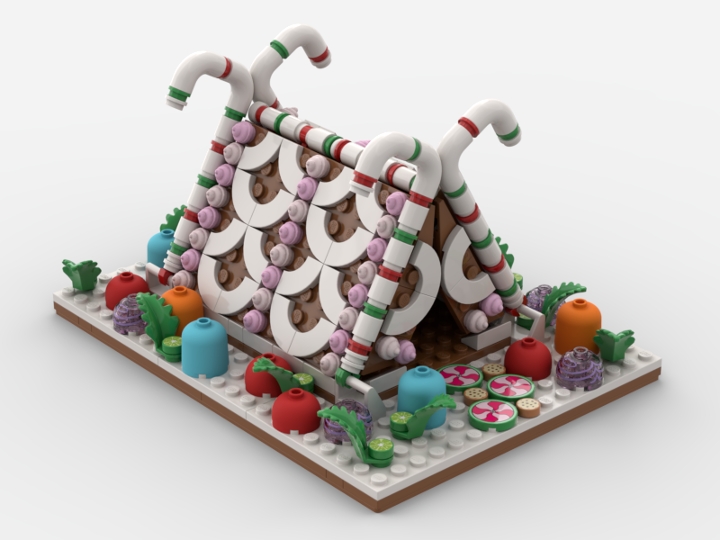 Gingerbread Tent from BrickLink Studio [BrickLink]