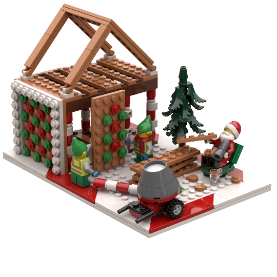 Gingerbread Construction Site from BrickLink Studio [BrickLink]