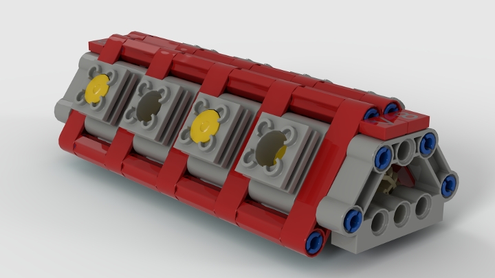 V8 engine from BrickLink Studio [BrickLink]