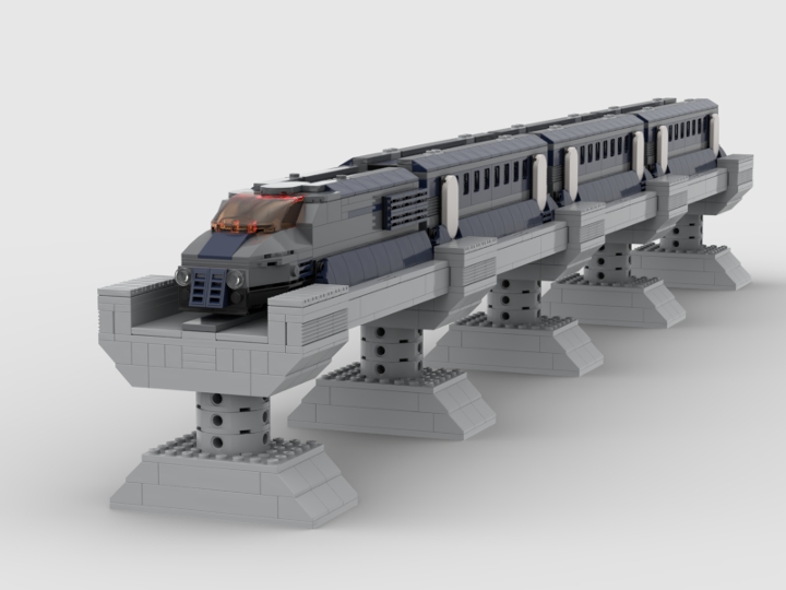 Passenger Maglev from BrickLink Studio [BrickLink]