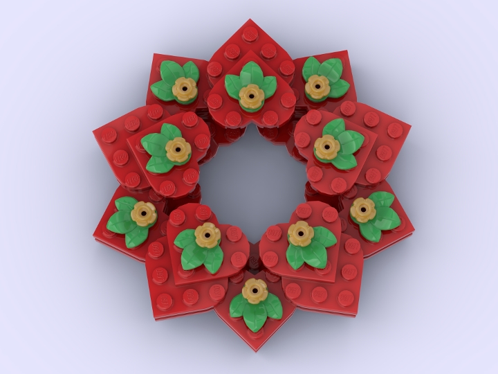 Christmas Wreath from BrickLink Studio [BrickLink]