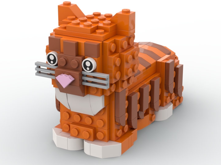 Orange cat from BrickLink Studio [BrickLink]