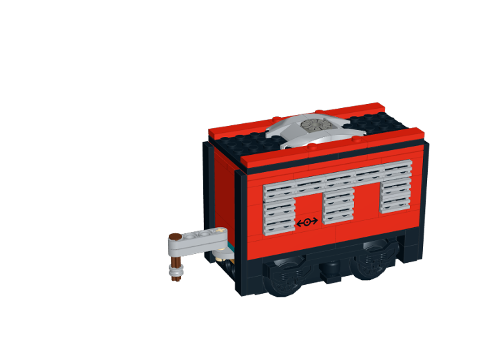 Downtown Streetcar Engine Wagon from BrickLink Studio [BrickLink]