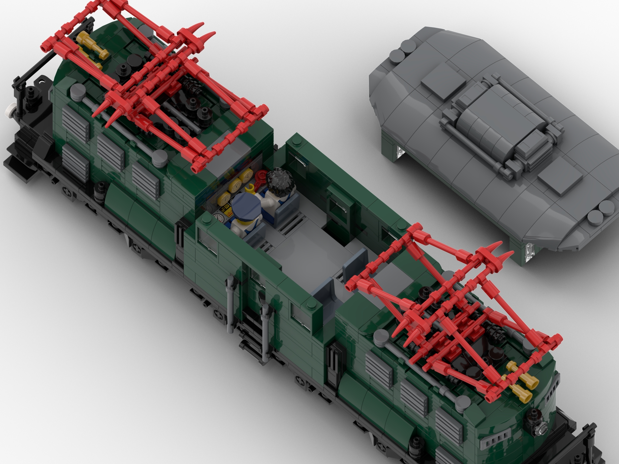 Green Lightning, the freight car] [BrickLink]