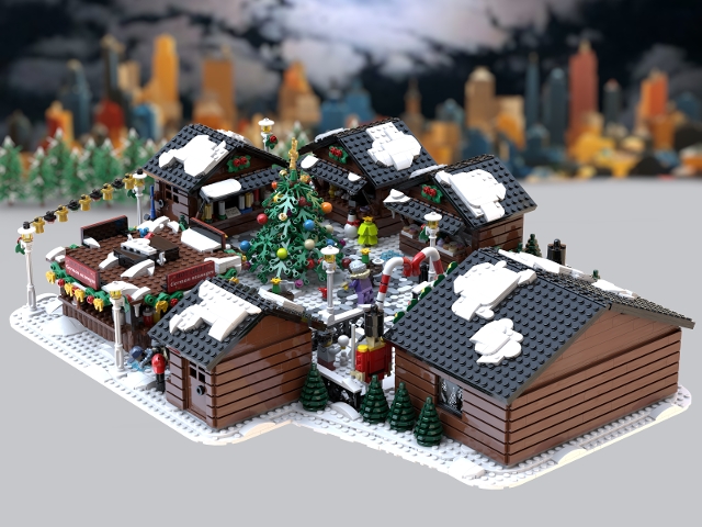 [Christmas Market with Santa's Grotto] [BrickLink]