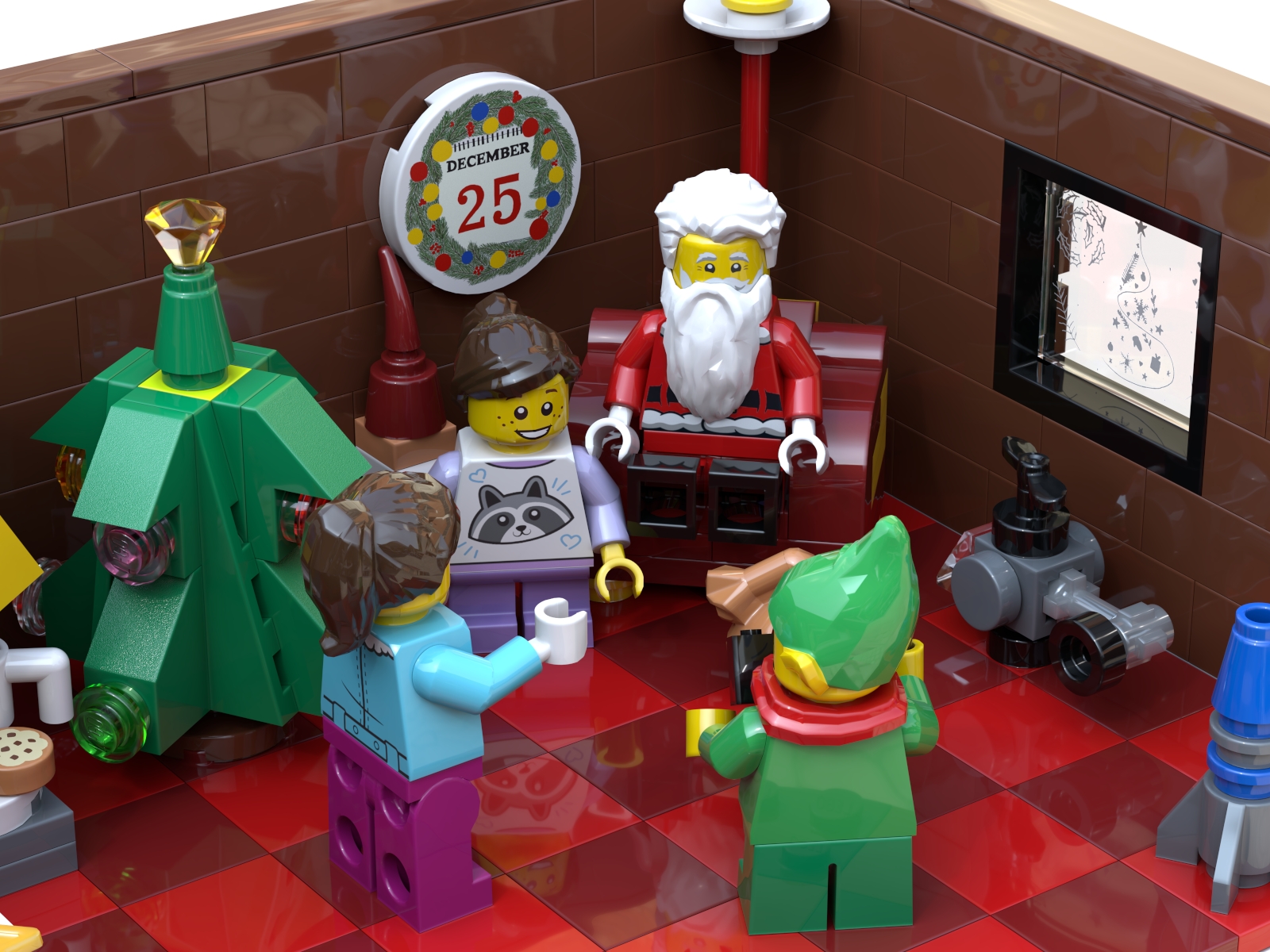 [Christmas Market with Santa's Grotto] [BrickLink]