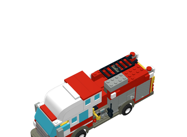 Calgary fire truck from BrickLink Studio [BrickLink]
