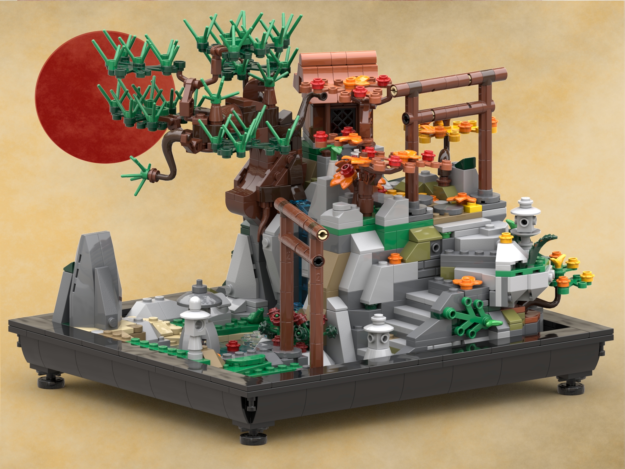 Japanese Bonsai Shrine] [BrickLink]
