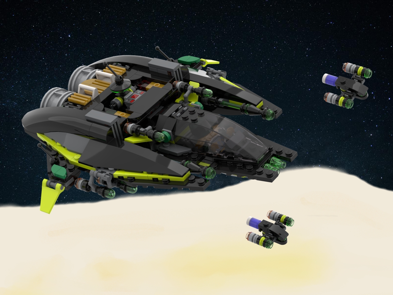 [Interceptor with launch pad] [BrickLink]