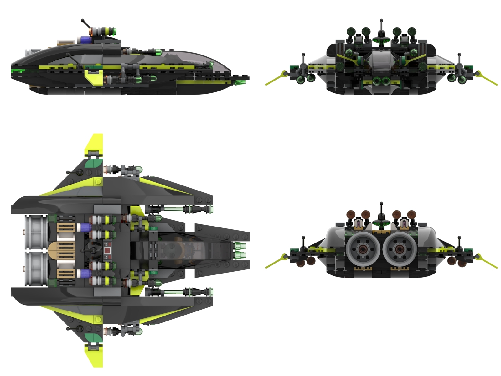 [Interceptor with launch pad] [BrickLink]