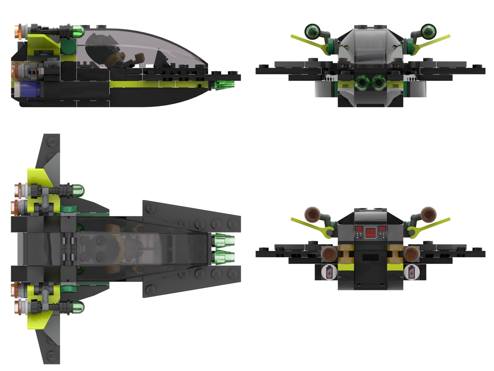 [Interceptor with launch pad] [BrickLink]