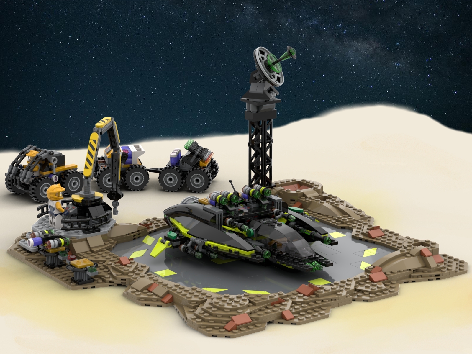 [Interceptor with launch pad] [BrickLink]