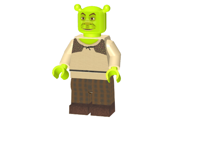 Custom Shrek Fig from BrickLink Studio [BrickLink]