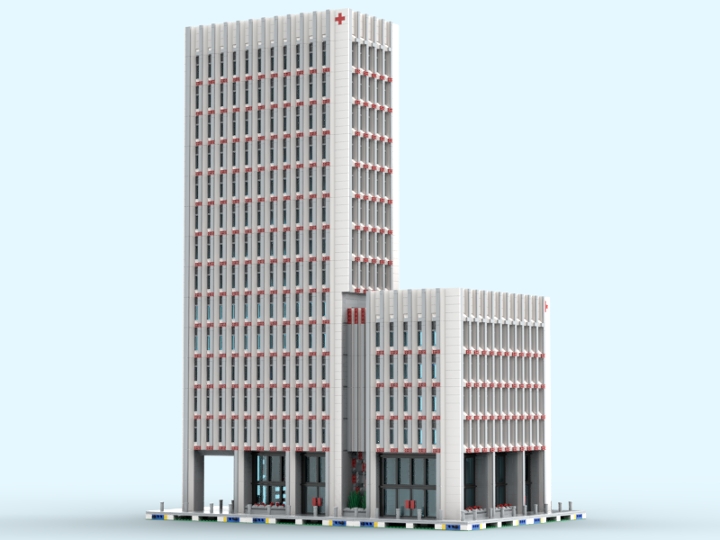Brutalist Hospital from BrickLink Studio [BrickLink]