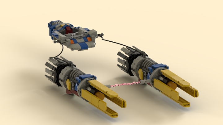 Anakins Podracer from BrickLink Studio [BrickLink]