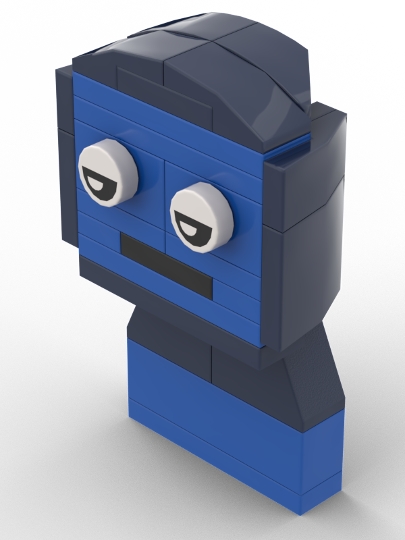 Sprunki Normal Blue Jevin from BrickLink Studio [BrickLink]