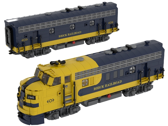 [Brick Railroad: Diesel-Electric-Locomotive (A-Unit & B-Unit)] [BrickLink]