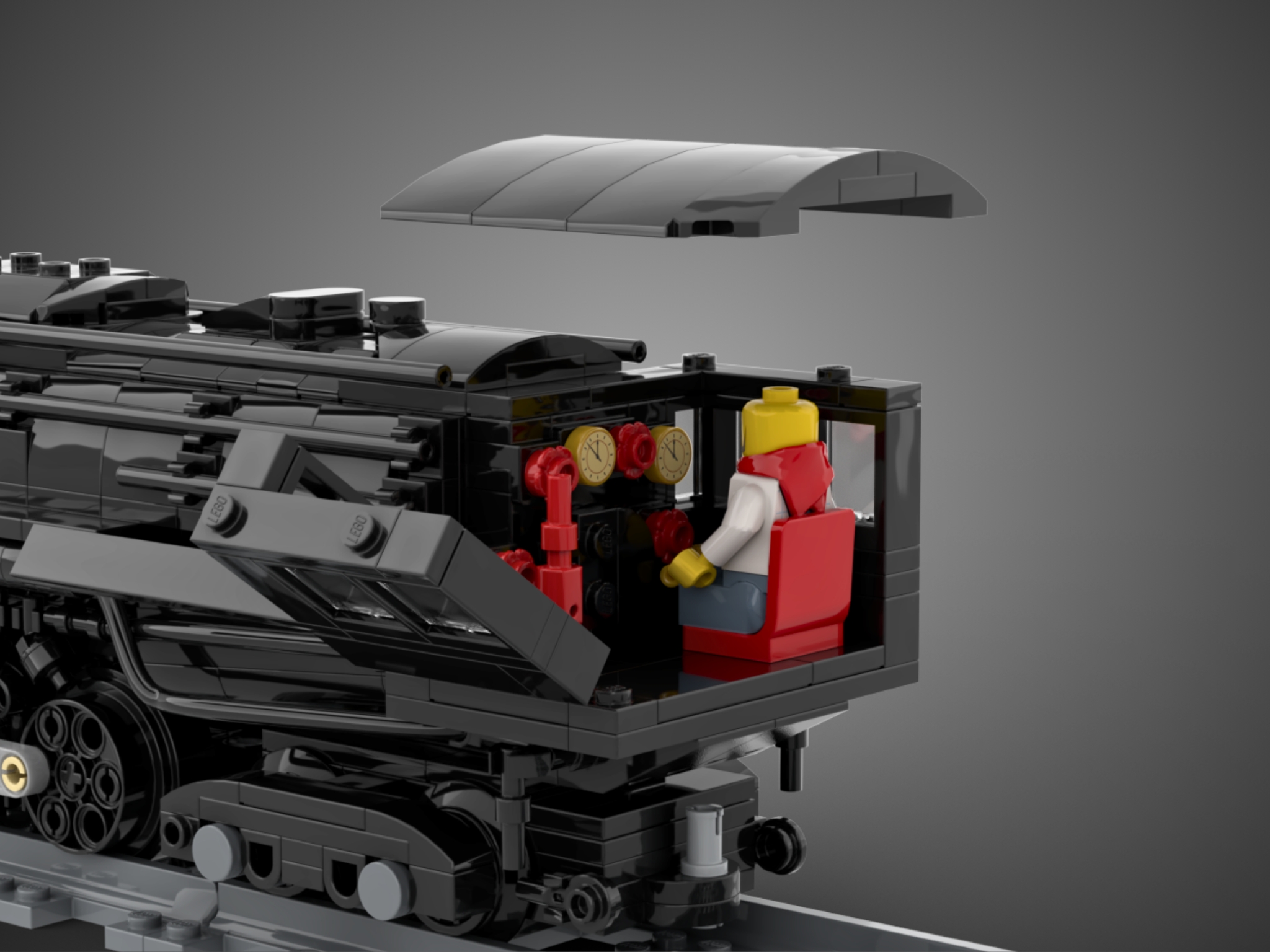 [American steam locomotive (4-6-4)] [BrickLink]