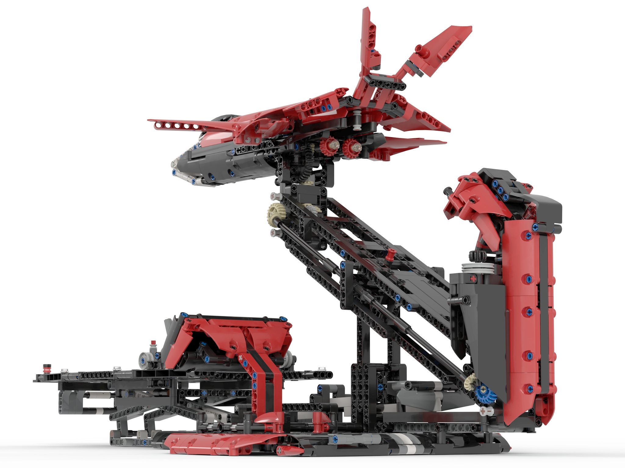 SPLIT SPADES 2デックセット 黒裏　赤裏 3+1 axis manipulable jet plane with shifting wings] [BrickLink]