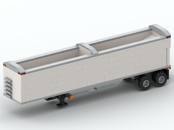 Hopper bottom trailer from BrickLink Studio [BrickLink]