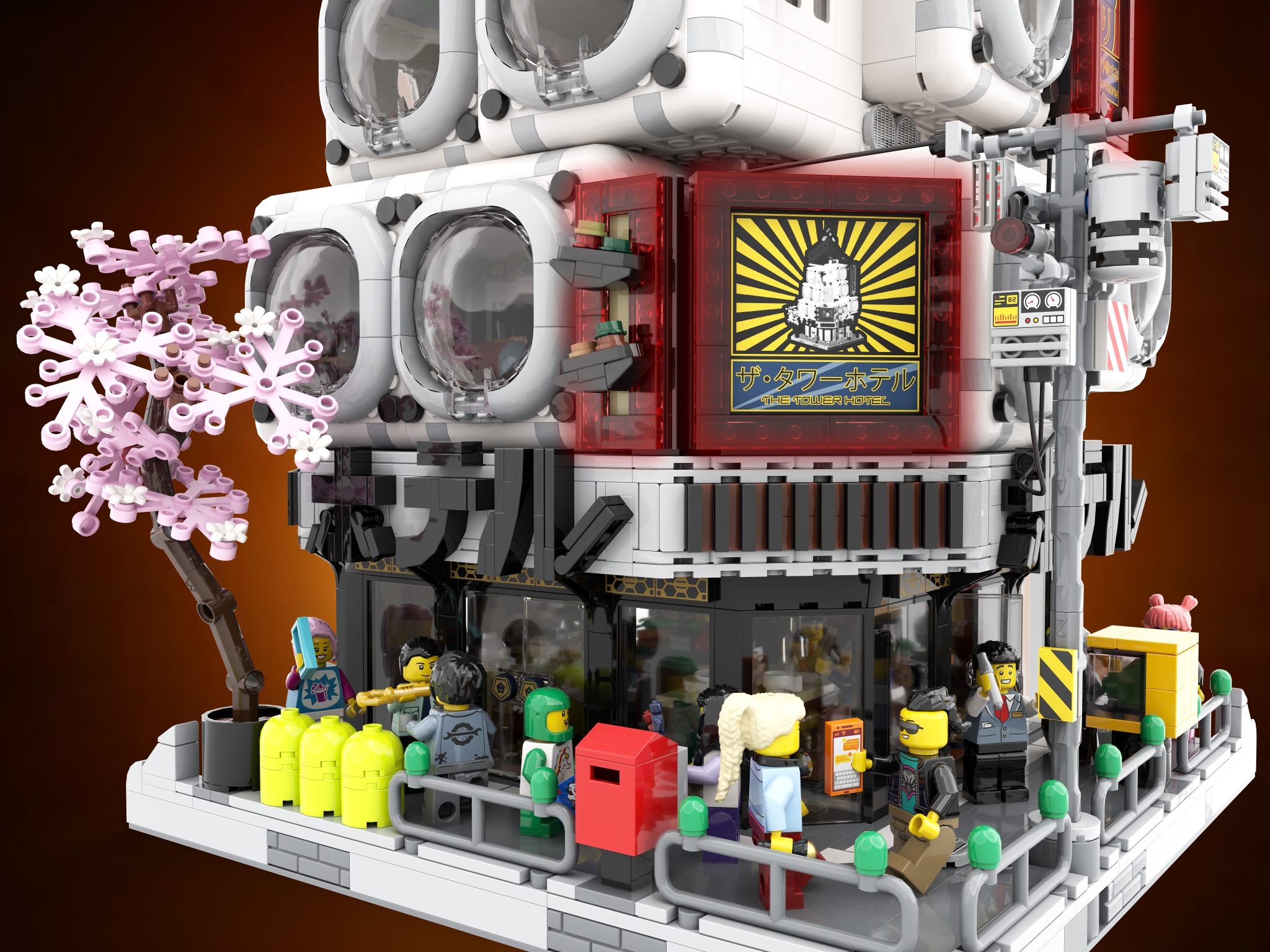 CAPSULE TOWER HOTEL] [BrickLink]