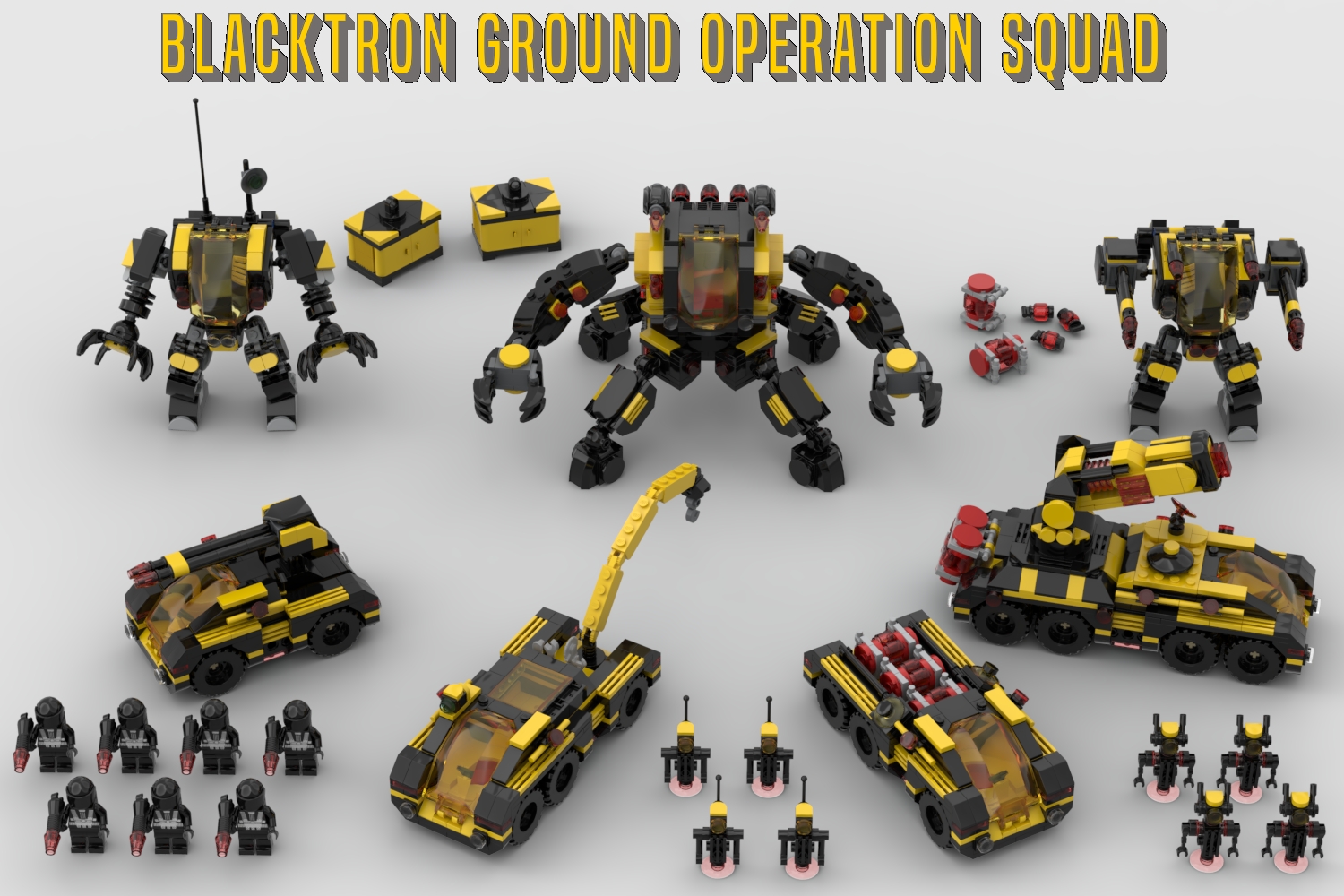 スポーツトイ・アクショントイ MARKMONT PROJECT2 BlackCanon Blacktron Ground Operation Squade (Space Mission Team