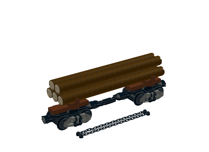 Train Logging Bogies from BrickLink Studio [BrickLink]