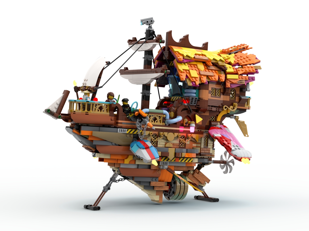 Lego Sky Pirates Balloon Heartlake Hot Air Balloon 41097 Friends