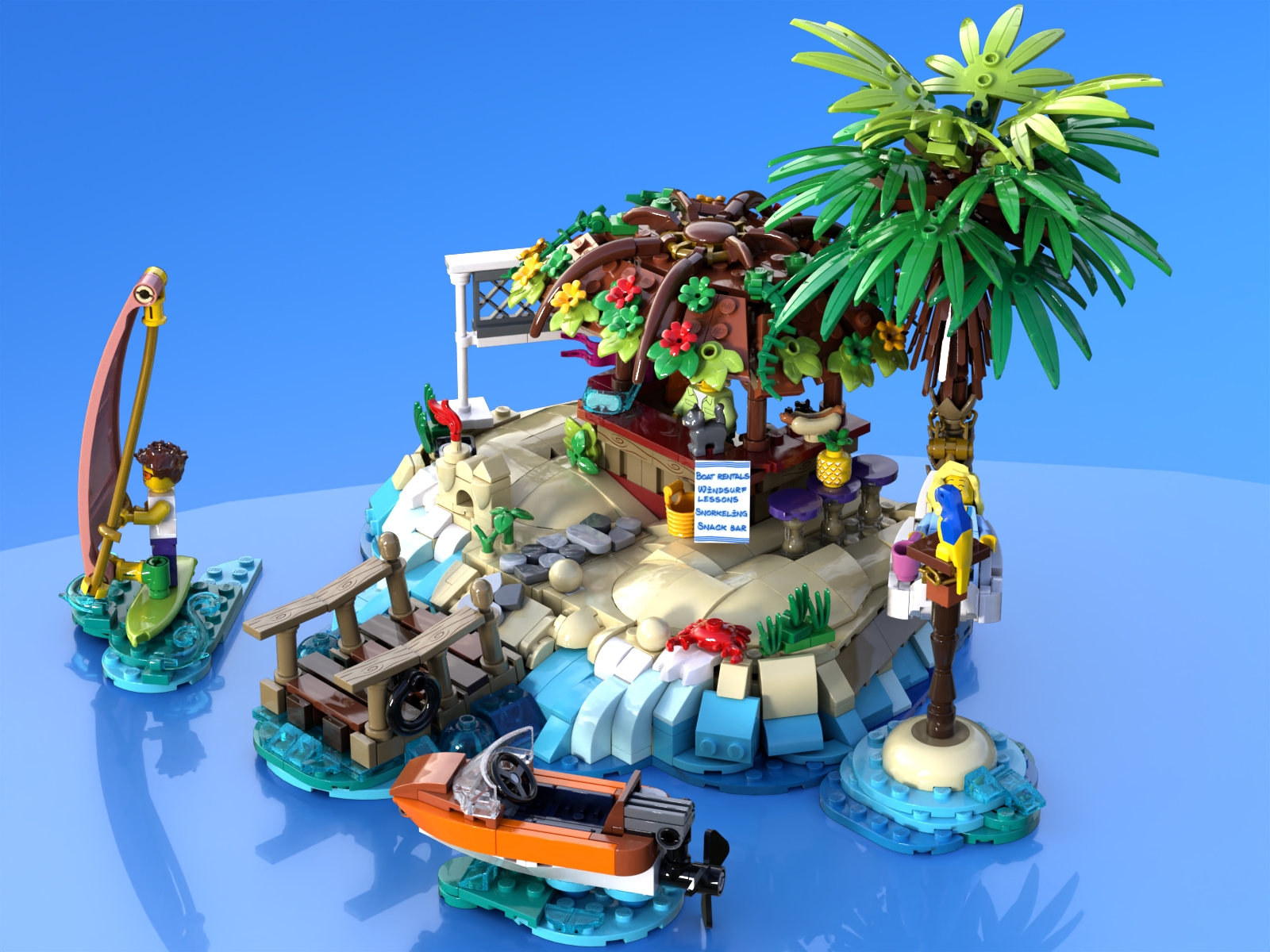 Beach Activity Stand] [BrickLink]